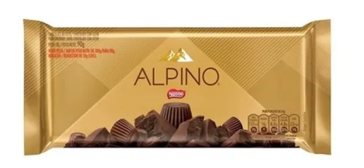 3 barras de chocolate Alpino Nestlé 90g