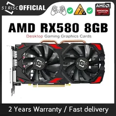 [Contas Novas] Placa de Vídeo RX 580 8GB 51RISC