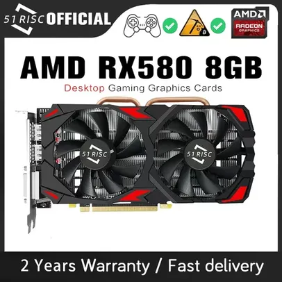 [Contas Novas] Placa de Vídeo RX 580 8GB 51RISC