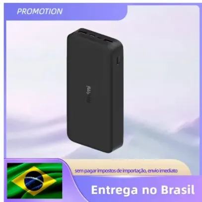 [Mastercard] Power Bank Para Carregamento Rápido 20.000 mAh Xiaomi Redmi