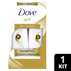 [REGIONAL] Kit Dove Óleo Nutrição Shampoo com 400ml + Condicionador com 200ml