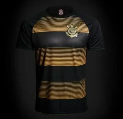 Camisa Corinthians Silverstone Edição Limitada Masculina - Preto e Dourado | R$50
