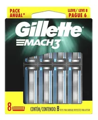 Carga Gillette Mach3 Regular Leve 8 Pague 6