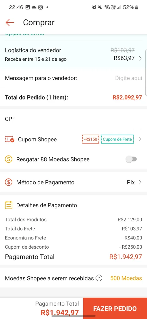 Imagen na descrição da promoção