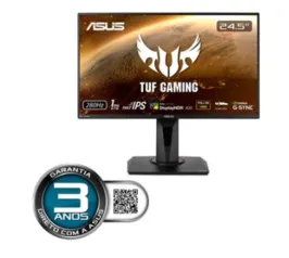 Monitor Gamer Asus TUF 24.5' IPS, Wide, 280 Hz, Full HD, 1ms, FreeSync, HDR 400, 99% sRGB, HDMI/Disp