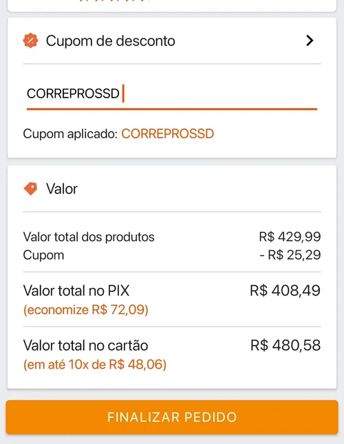 Imagem na descrição da promoção