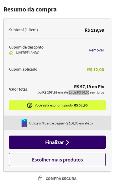 Imagem na descrição da promoção