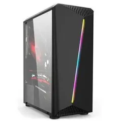 Gabinete Gamer GB-1700 Hayom Preto com Lateral de Vidro R$241