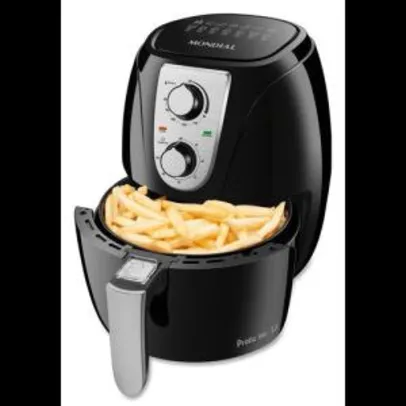 Air Fryer Mondial 3,2L, Preta/Inox - AF34 | R$300