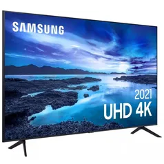 Smart Tv 70 Polegadas UHD 4K WiFi Crystal HDR Samsung UN70AU7700GXZD