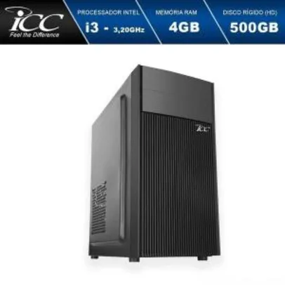 Computador Desktop Icc Iv2341s Intel Core I3 3.20 Ghz 4gb Hd 500gb Hdmi Full Hd - R$927