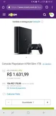 Console Playstation 4 PS4 Slim 1TB - R$1632