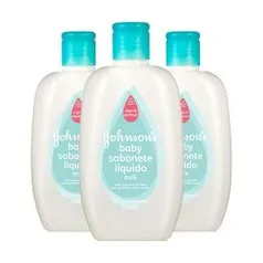 [Netfarma] Kit sabonete Liquido Johnson`s Baby Milk, 200ml - R$22