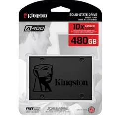 [AME 348,83] Ssd Kingston A400 480gb - 500mb/s Para Leitura E 450mb/s Para Gravação | R$ 367