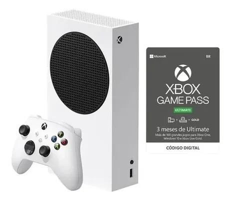 Console Xbox Series S Com Xbox Game Pass Ultimate 3 Meses