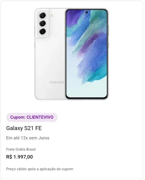 Imagem na descrição da promoção