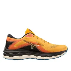 Tênis Mizuno Wave Sky 7 Masculino - Laranja+Preto