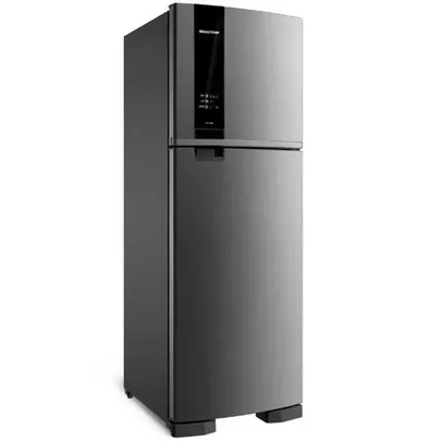 Geladeira Brastemp Frost Free Duplex 375 litros cor Inox com Espaço Adapt - BRM45JK • 110V