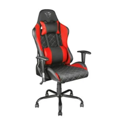 Cadeira Gamer Trust GXT707 Resto, Encosto e Braços Reguláveis, com Almofadas, Vermelho - 22692