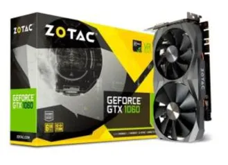 PLACA DE VIDEO ZOTAC GEFORCE 1060 6GB GDDR5X 192-BIT, ZT-P10620A-10M R$1049