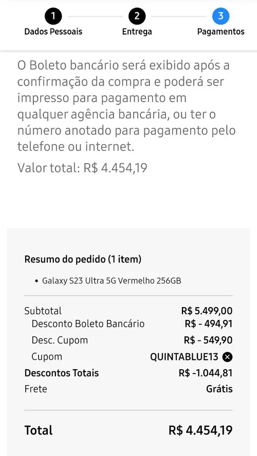 Imagem na descrição da promoção