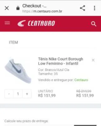 Tênis Nike Court Borough Low Feminino - Infantil | R$152