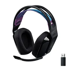 Headset Gamer Sem Fio Logitech G535 LIGHTSPEED com Almofadas com Espuma de Memória, Design Leve, Con