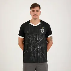 Braziline Camiseta Atlético Mineiro Wemix, Preto, GG