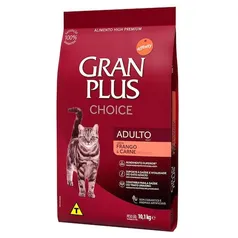 Ração Gran Plus Choice Gatos Adultos Frango e Carne 10,1kg