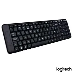 [Prime] Teclado sem Fio Compacto Logitech Preto - K230