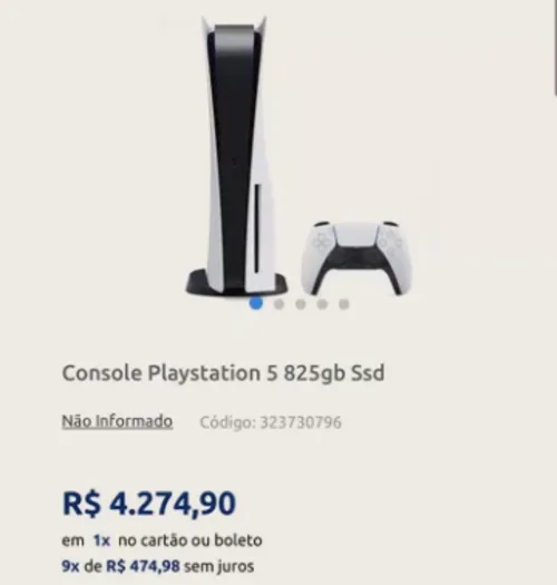 Imagem na descrição da promoção