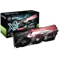 Placa de Vídeo INNO3D GeForce RTX 3060 iCHILL X3 RED, 12GB, LHR, GDDR6, DLSS, Ray Tracing, C30603-12