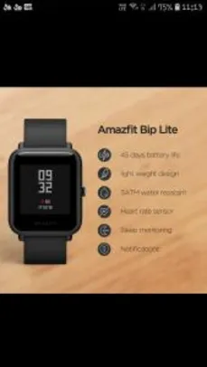 [Apenas 18:00 hrs] Smartwatch Azmafit Bip Lite - R$29