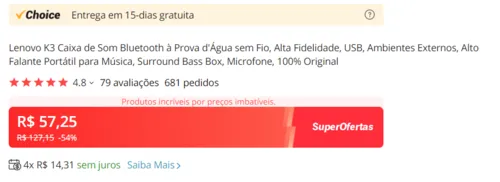 Imagem na descrição da promoção