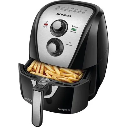 [APP] [AME R$ 343,99] Air Fryer Family Mondial 4L Preto/Inox