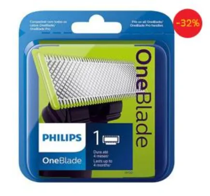 Lâmina para Barbeador Philips Oneblade QP210/50 - Frete grátis Sul e Sudeste