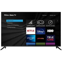 Smart TV LED 58" UHD 4K Philco PTV58G70RCBL Quad Core GPU Triple Core Dolby Audio WiFi 4 HDMI 2