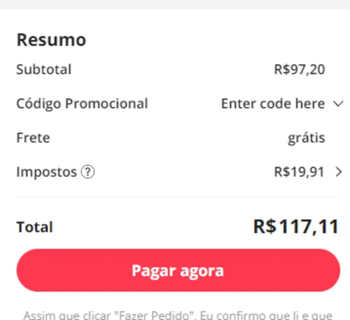 Imagem na descrição da promoção