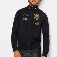 Jaqueta Corinthians Ayrton Senna Lute Até Ser Eterno Masculina Preto E Dourado Tamanho M por R$ 224