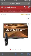 Smart TV LED 60" UHD 4K LG 60UM7270PSA ThinQ AI IoT, HDR Ativo, WebOS 4.5, Ultra Surround, Controle Smart Magic e Bluetooth