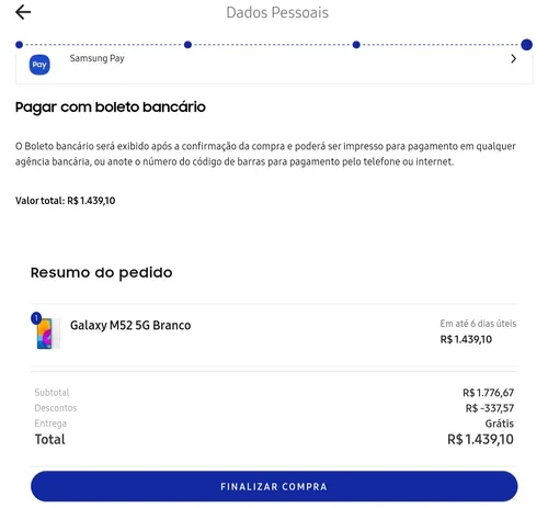 Imagem na descrição da promoção