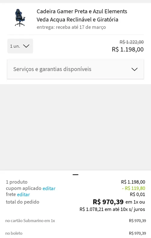 Imagem na descrição da promoção