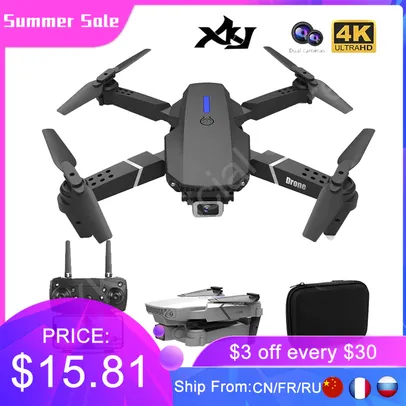 Drone XKJ 2021 E88 Pro Zangão | R$166