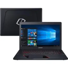 Notebook Samsung Gaming Odyssey Intel Core i7 8GB (GeForce GTX 1050 de 4GB) 1TB Tela LED Full HD 15,6" Windows 10 - Preto | R$3.595