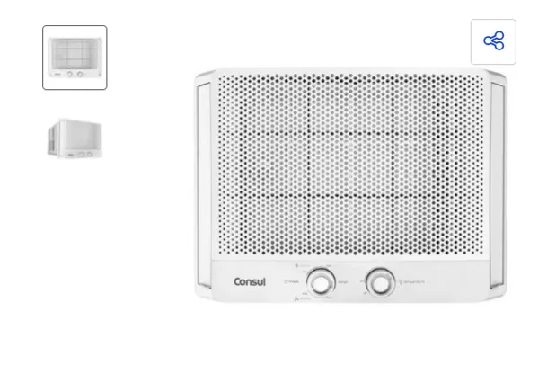 Ar Condicionado Janela Manual Consul 7500 Btus Frio 127V