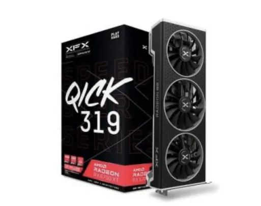 Placa de Vídeo XFX Speedster QICK319 AMD Radeon RX 6700XT Black Gaming