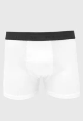 Cueca Polo Wear Boxer Logo Branca - R$14,99