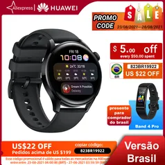 Smartwatch HUAWEI Watch 3 com eSIM 