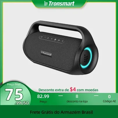 [R$ 381,15 MOEDAS / APP/ no Brasil ] Caixa de Som Tronsmart Bang Mini 50W, Portátil com Bluetooth 5.3, Som Estéreo, conexão NFC, Powerbank Embutido