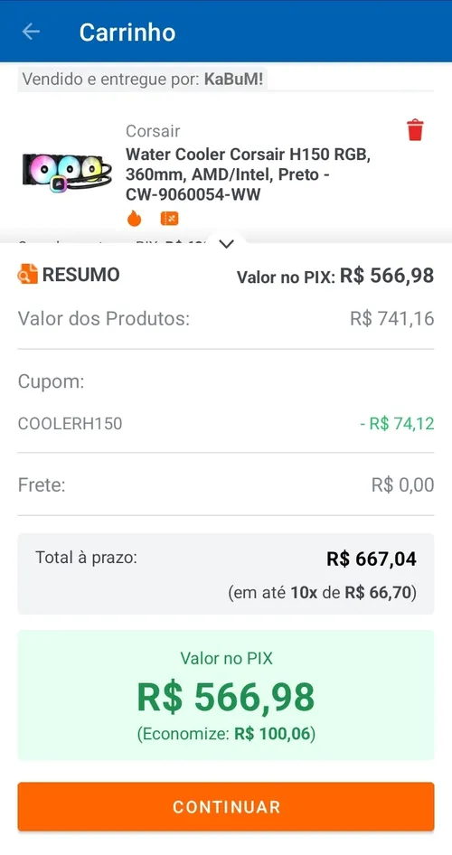 Imagem na descrição da promoção